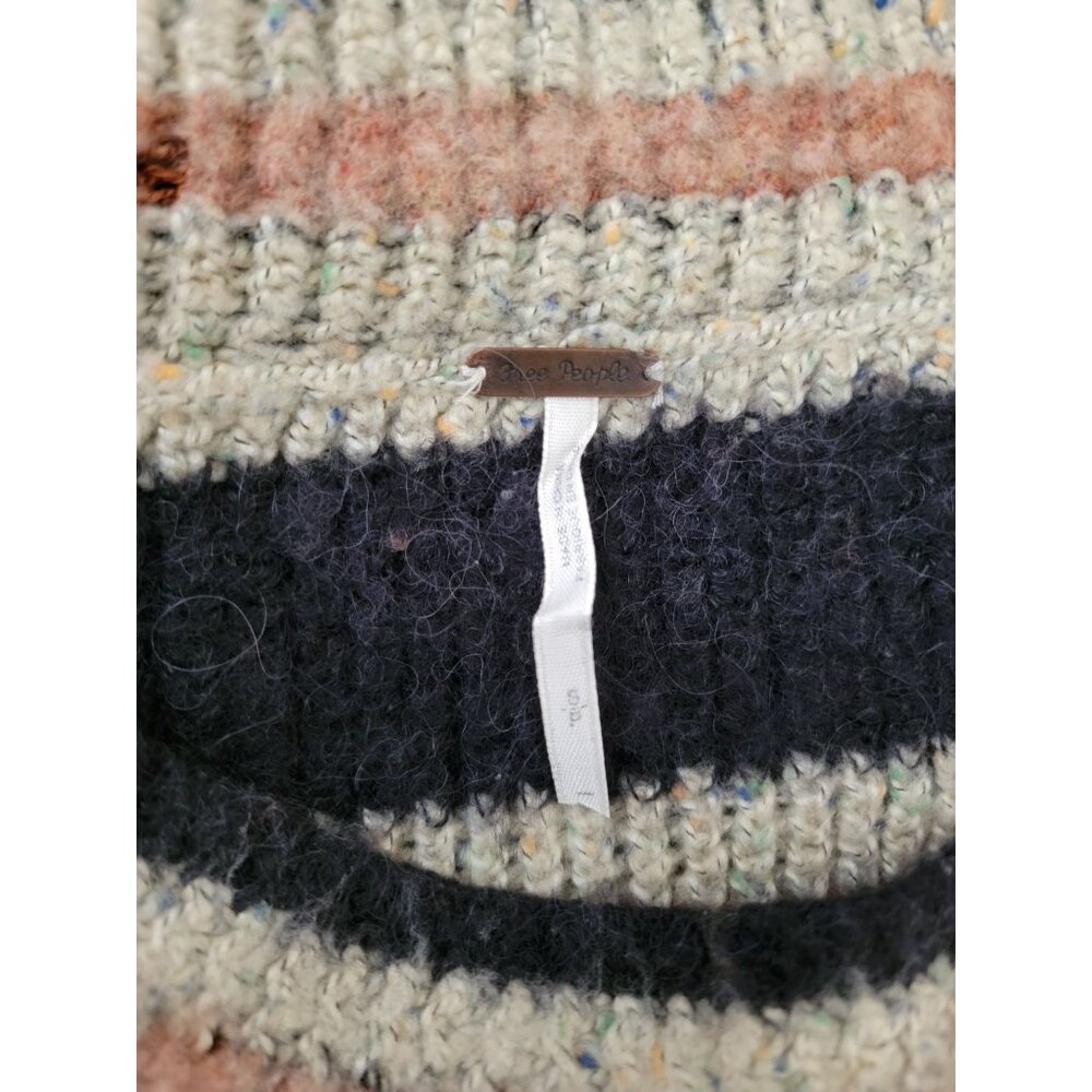 Free People Striped Alpaca/Wool Blend Oversized Tunic Sweater Women's SM - Picture 5 of 7